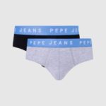Pepe Jeans 2kpl joustavat puuvillahousut miehet musta TB001152