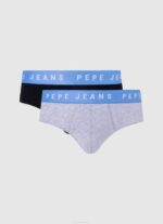 Pepe Jeans 2kpl joustavat puuvillahousut miehet musta TB001152