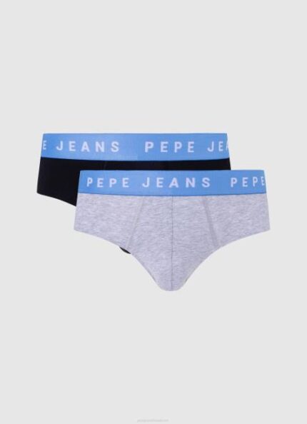 Pepe Jeans 2kpl joustavat puuvillahousut miehet musta TB001152