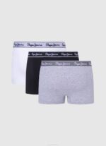 Pepe Jeans 3kpl joustavia puuvillaboksereita miehet harmaa marli TB001160 - Image 2