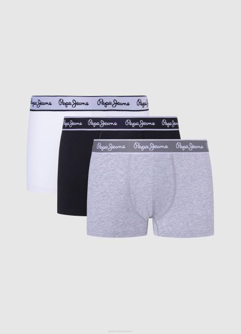 pepe_jeans_3kpl_joustavia_puuvillaboksereita_miehet_harmaa_marli_tb001160.jpg Pepe Jeans 3kpl joustavia puuvillaboksereita miehet harmaa marli TB001160 - Image 1
