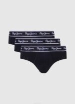 Pepe Jeans 3kpl joustavia puuvillaboksereita miehet musta TB001161 - Image 5