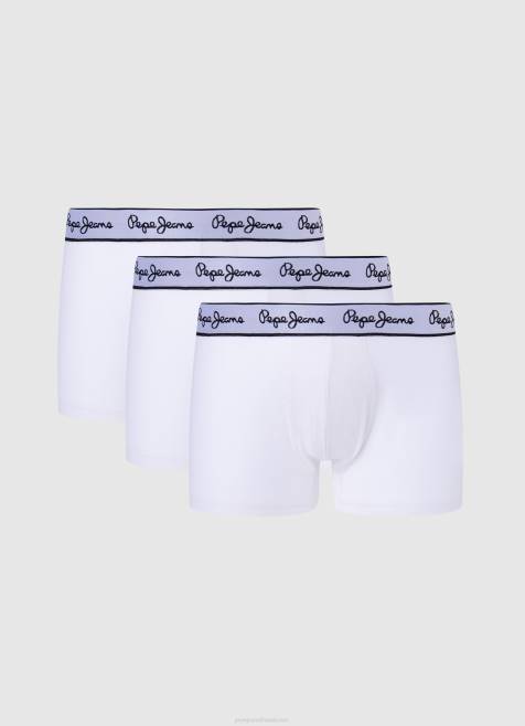 pepe_jeans_3kpl_joustavia_puuvillaboksereita_miehet_valkoinen_tb001159.jpg Pepe Jeans 3kpl joustavia puuvillaboksereita miehet valkoinen TB001159 - Image 1