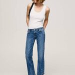 Pepe Jeans alex matalat, suorat farkut naiset denim TB0024