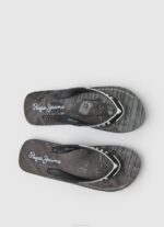 Pepe Jeans allas moottoripyörä ranta varvastossut miehet musta TB001269 - Image 2