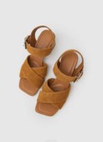 Pepe Jeans altea basic mokkanahkasandaalit naiset konjakki TB00649 - Image 2