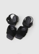 Pepe Jeans altea basic mokkanahkasandaalit naiset musta TB00648 - Image 2