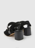 Pepe Jeans altea basic mokkanahkasandaalit naiset musta TB00648 - Image 4