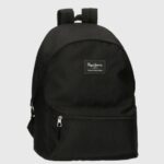 Pepe Jeans aris kaksinkertainen vetoketjullinen reppu naiset musta TB00752