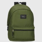 Pepe Jeans aris kaksinkertainen vetoketjullinen reppu naiset tummanvihreä TB00753