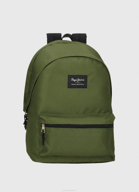 pepe_jeans_aris_kaksinkertainen_vetoketjullinen_reppu_naiset_tummanvihrea_tb00753.jpg Pepe Jeans aris kaksinkertainen vetoketjullinen reppu naiset tummanvihreä TB00753 - Image 1