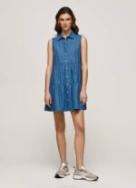 Pepe Jeans arya lyhyt denim mekko naiset denim TB00183 - Image 2