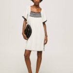 Pepe Jeans bambusta puuvillamekko naiset mousse TB00188
