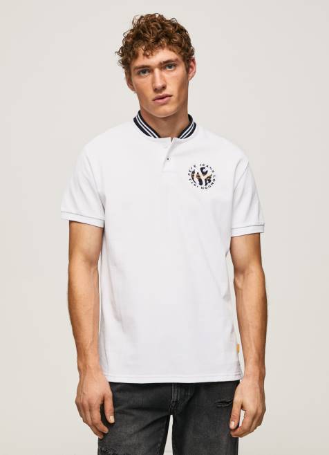 pepe_jeans_baseball_kaulus_pikee_poolopaita_miehet_valkoinen_tb001087.jpg Pepe Jeans baseball-kaulus pikee poolopaita miehet valkoinen TB001087 - Image 1