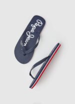 Pepe Jeans Bay Beachin perusvarvastossut miehet laivasto TB001258 - Image 2