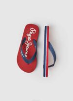 Pepe Jeans Bay Beachin perusvarvastossut poika punainen TB001556 - Image 2