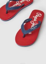 Pepe Jeans Bay Beachin perusvarvastossut poika punainen TB001556 - Image 3