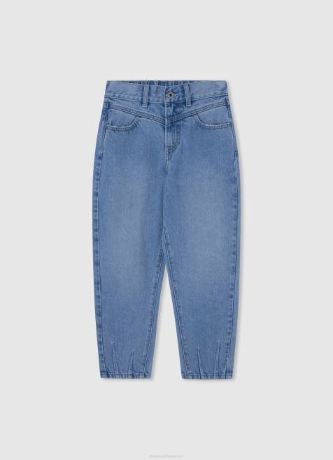 Pepe Jeans bella korkeavyötäröiset balloon fit farkut tyttö denim TB001369 - Image 1