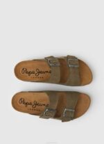 Pepe Jeans bio mokkanahkaa sandaalit miehet khakin vihreä TB001278 - Image 2