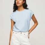 Pepe Jeans bloom basic t-paita logolla naiset lahti TB00448