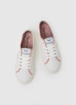 Pepe Jeans brady bandan canvas -lenkkarit naiset valkoinen TB00632 - Image 2