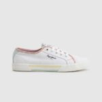 Pepe Jeans brady bandan canvas -lenkkarit naiset valkoinen TB00632