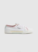 Pepe Jeans brady bandan canvas -lenkkarit naiset valkoinen TB00632
