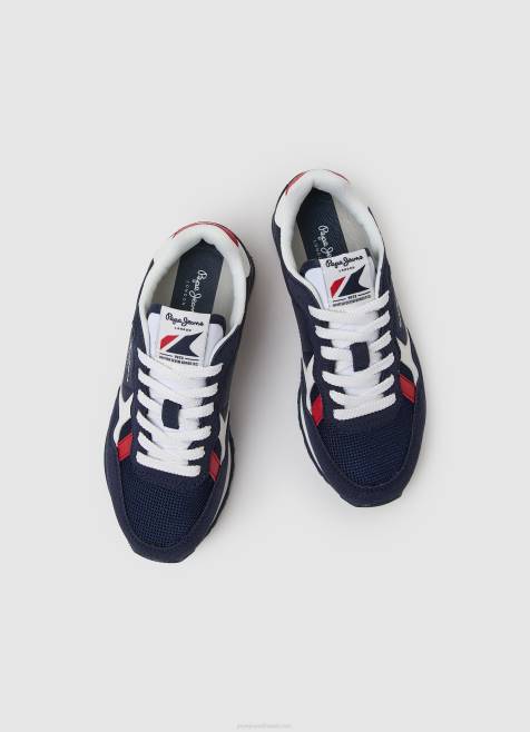 Pepe Jeans brit heritage -yhdistelmälenkkarit poika laivasto TB001528 - Image 2