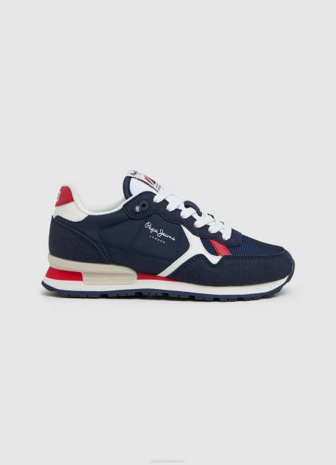Pepe Jeans brit heritage -yhdistelmälenkkarit poika laivasto TB001528 - Image 1