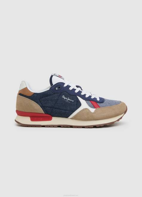 pepe_jeans_brit_miehen_yhdistelmalenkkarit_miehet_tumma_denim_tb001175.jpg Pepe Jeans brit miehen yhdistelmälenkkarit miehet tumma denim TB001175 - Image 1