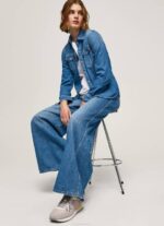 Pepe Jeans brit print -yhdistelmälenkkarit naiset pehmeä pinkki TB00587