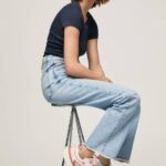 Pepe Jeans brit pro kirkkaat juoksulenkkarit naiset pehmeä pinkki TB00575