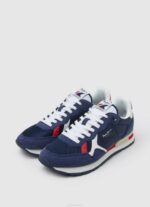 Pepe Jeans brit yhdistelmälenkkarit miehet laivasto TB001218 - Image 3