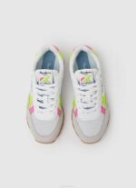 Pepe Jeans brittiläiset neon-yhdistelmälenkkarit tyttö valkoinen TB001316 - Image 2