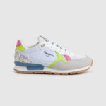 Pepe Jeans brittiläiset neon-yhdistelmälenkkarit tyttö valkoinen TB001316