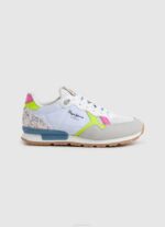 Pepe Jeans brittiläiset neon-yhdistelmälenkkarit tyttö valkoinen TB001316