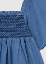 Pepe Jeans brodeerattu denim mekko tyttö lahti TB001380 - Image 3