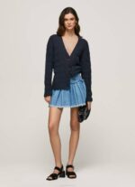 Pepe Jeans brodeerattu denim minihame naiset sininen TB00504