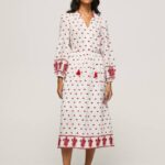 Pepe Jeans brodeerattu kansanpuku naiset valkoinen TB00149