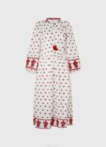 Pepe Jeans brodeerattu kansanpuku naiset valkoinen TB00149 - Image 5