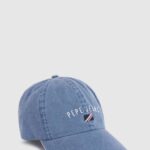 Pepe Jeans brodeerattu logo farkkulippis tyttö denim TB001513