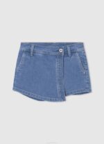 Pepe Jeans brodeerattu logo farkkulippis tyttö denim TB001513 - Image 4