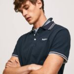 Pepe Jeans brodeerattu logo pikee poolopaita miehet dulwich TB001076