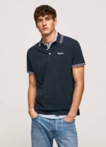 Pepe Jeans brodeerattu logo pikee poolopaita miehet dulwich TB001076 - Image 3