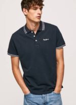 Pepe Jeans brodeerattu logo pikee poolopaita miehet dulwich TB001076 - Image 4