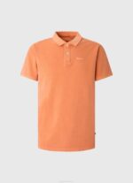 Pepe Jeans brodeerattu logo pikee poolopaita miehet kurpitsa appelsiini TB001095 - Image 5