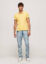 Pepe Jeans brodeerattu logo pikee poolopaita miehet paistaa TB001081 - Image 2