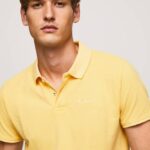 Pepe Jeans brodeerattu logo pikee poolopaita miehet paistaa TB001081
