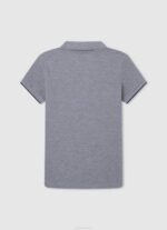 Pepe Jeans brodeerattu logo pikee poolopaita poika harmaa marli TB001666 - Image 2