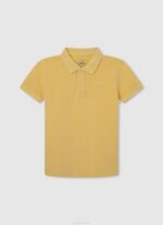 Pepe Jeans brodeerattu logo pikee poolopaita poika harmaa marli TB001666 - Image 3